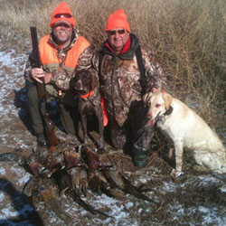 Don Dubuc Pheasant hunting in Kansas 