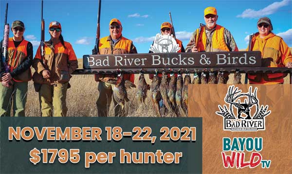 Cajun Invasion Bad River pheasant hunt for 2021