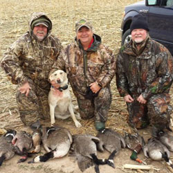 Geese and duck hunting with Irish Creek Outfitters in Kansas