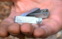 Tags found by Browning on the deer from SIU