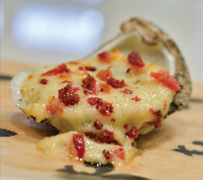 BRIE & BACON CHARGRILLED OYSTERS 