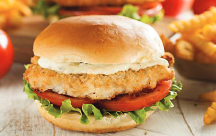 Fried Flounder Burger