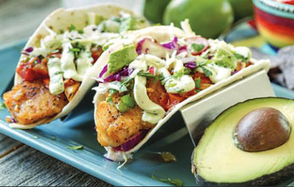 BEER-BATTERED FISH TACOS 