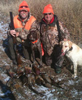 Kansas outfitter Carl Beier with Don DUbubc
