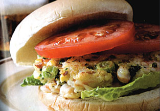 Lee Brothers Shrimp Burger