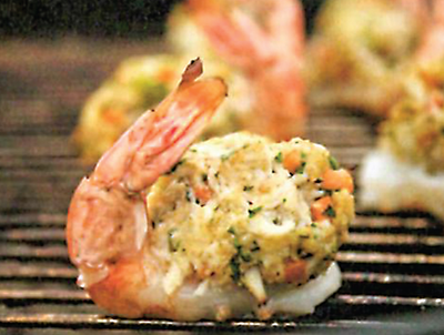 Colossal BBQ Shrimp with Crab Cake Stuffing