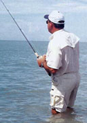 Surf Fishing at the Breton Islands in Louisiana